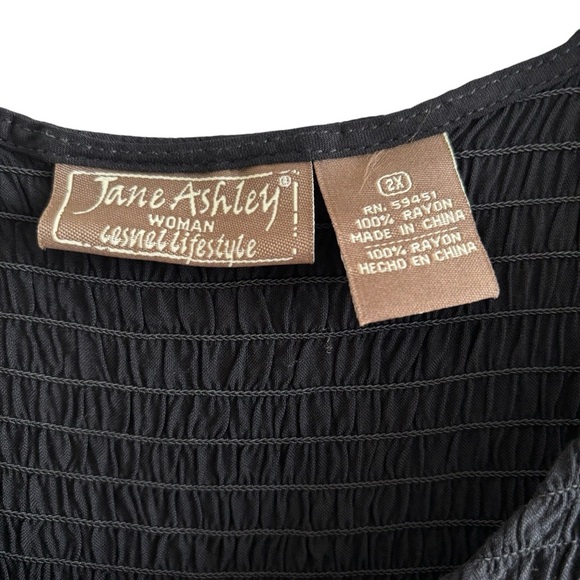 Smocked Floral Embroidered Maxi Sundress 2X Sleeveless Cottagecore Boho Peasant - Picture 3 of 16